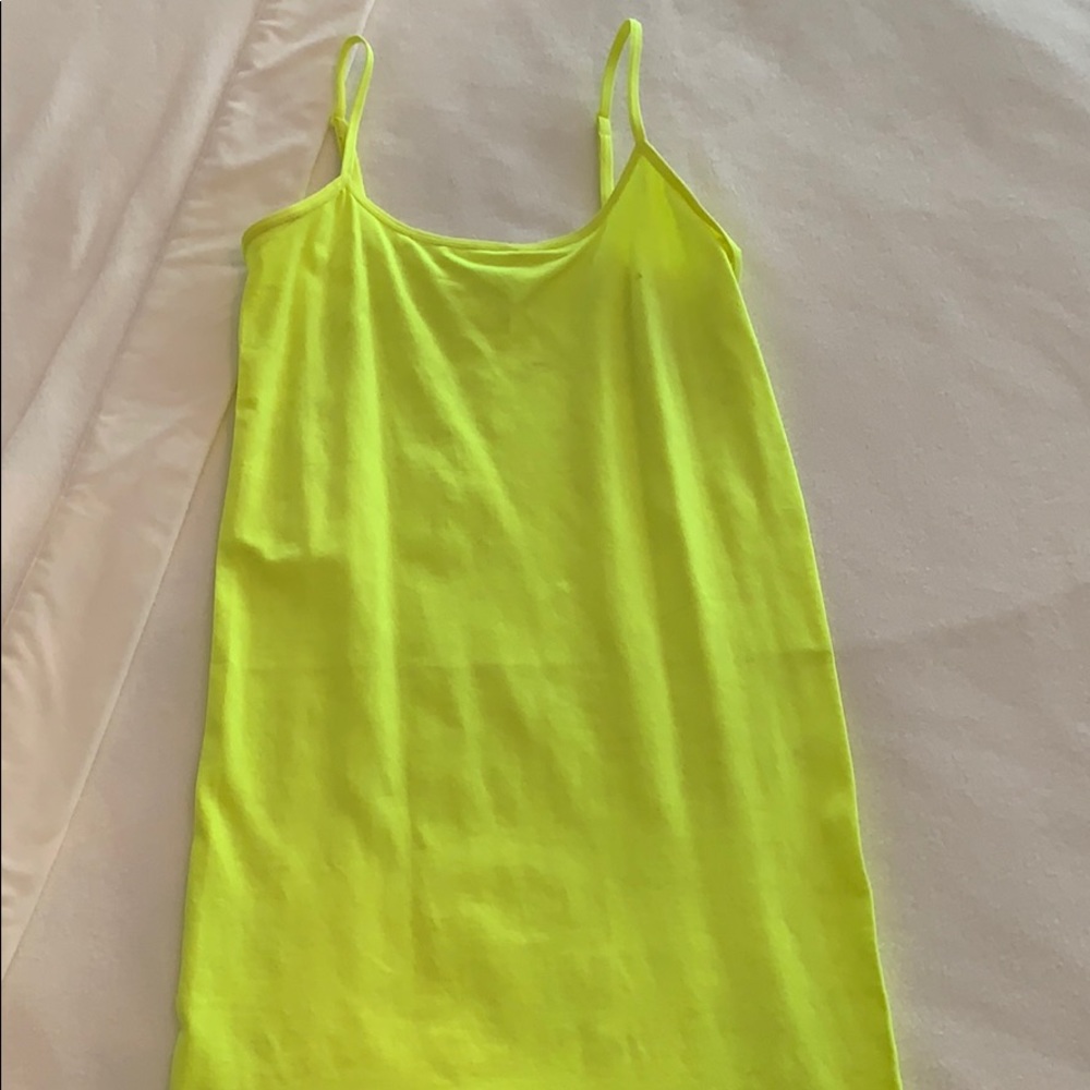 Sorella neon green mini dress